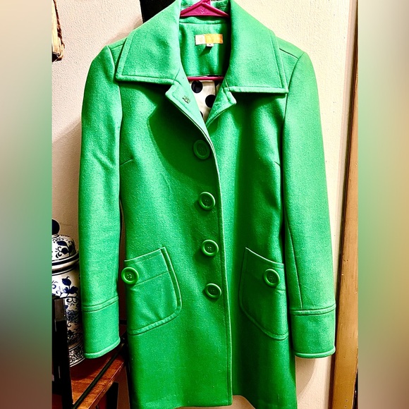 Tulle vintage green wool snap down jacket - Picture 7 of 8